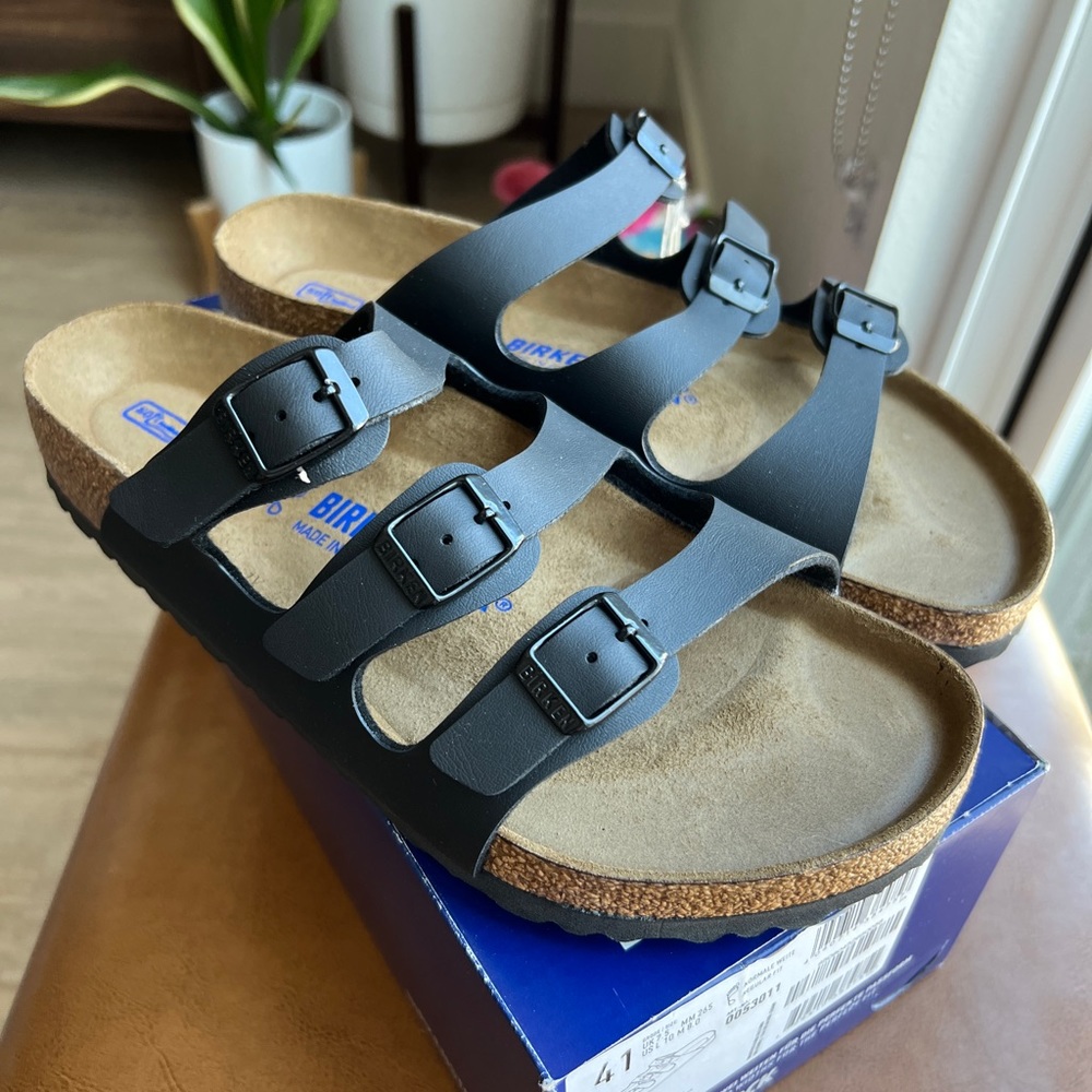 BIRKENSTOCK Florida Soft Footbed - Black